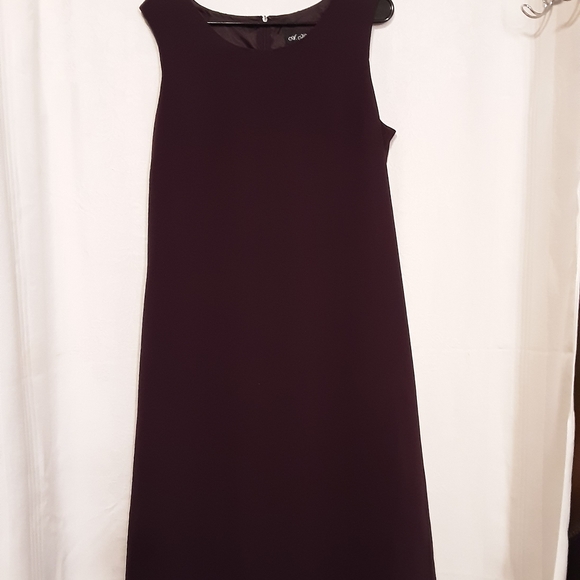 AKC sleeveless dress, sheath, plum - Picture 1 of 2